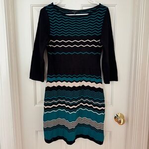 Nine West Knit Chevron Dress